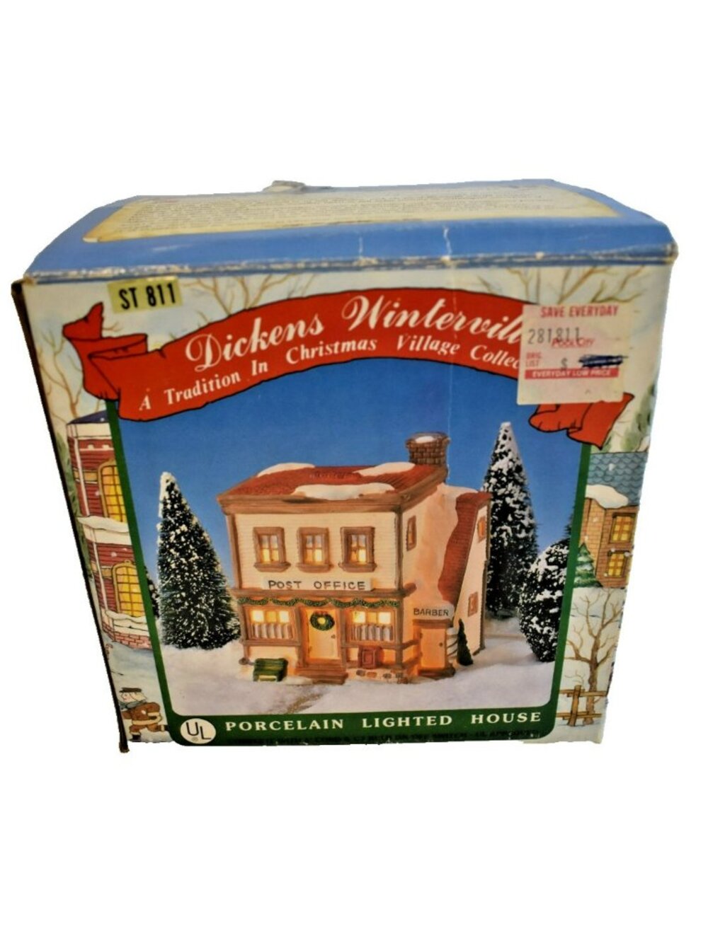 Dickens Winterville Porcelain Lighted House Working Condition (2)